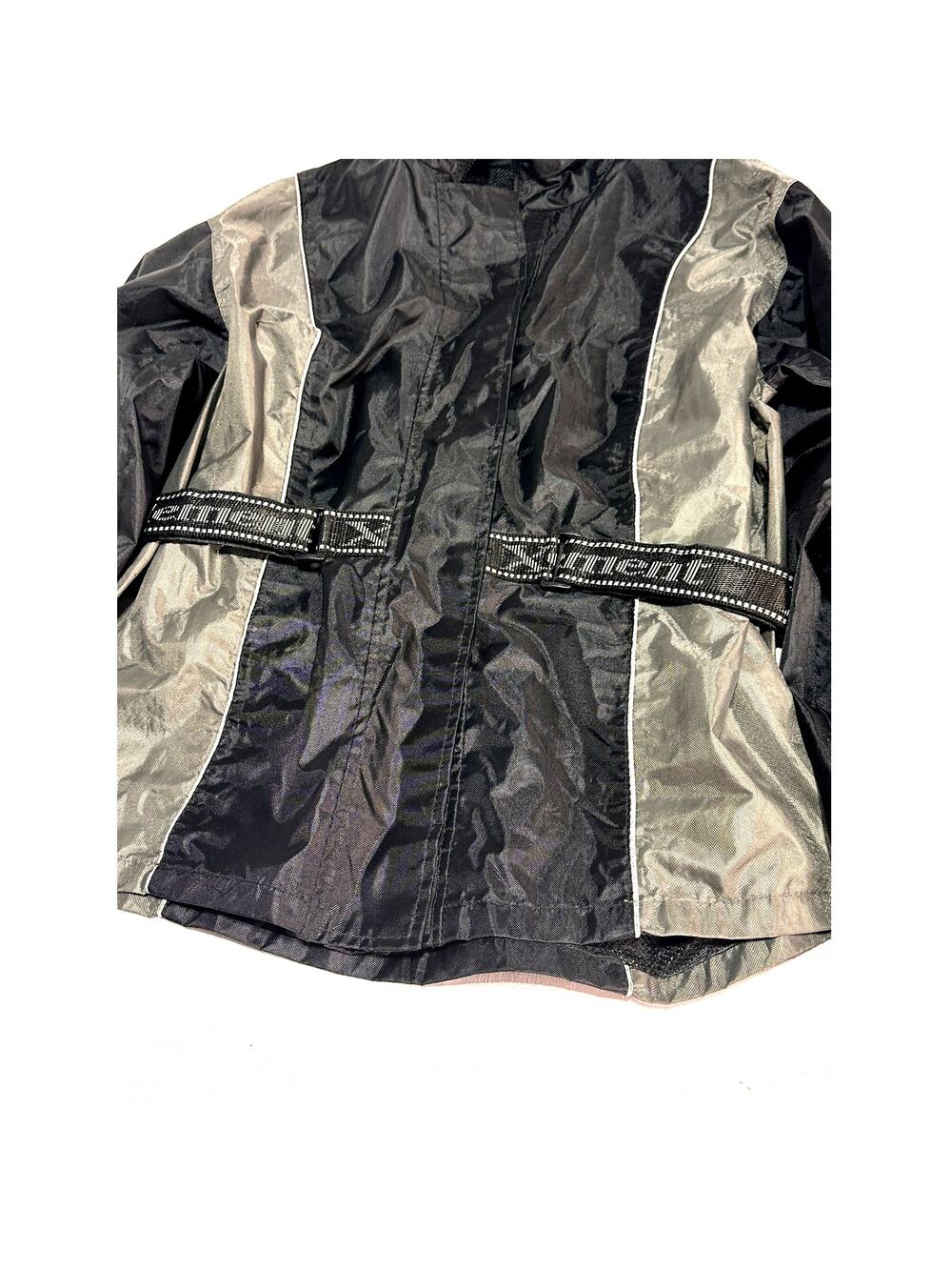 Mens Large Motorcycle Jacket Xelement protective lightweight w hoodie amats
